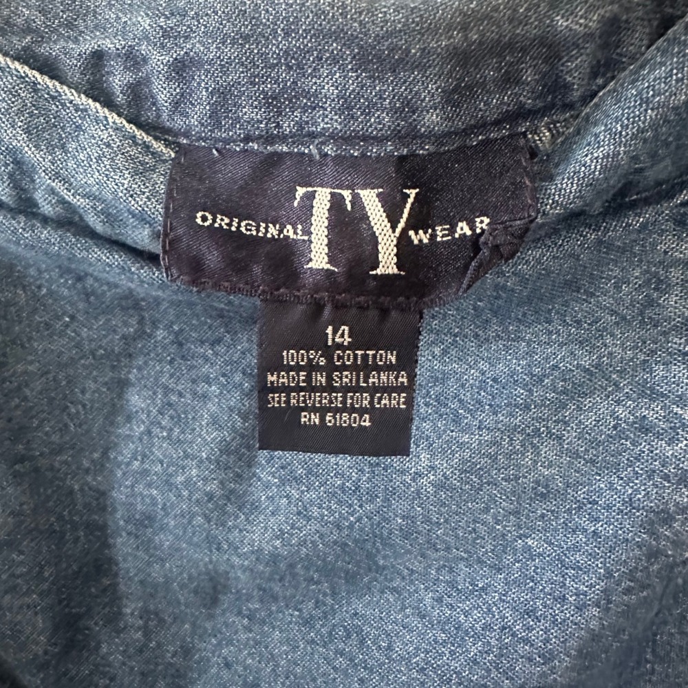 Vintage Style Denim Mini Skirt Size 14 - Picture 5 of 8